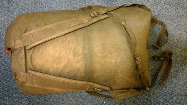 rack bag as backpack